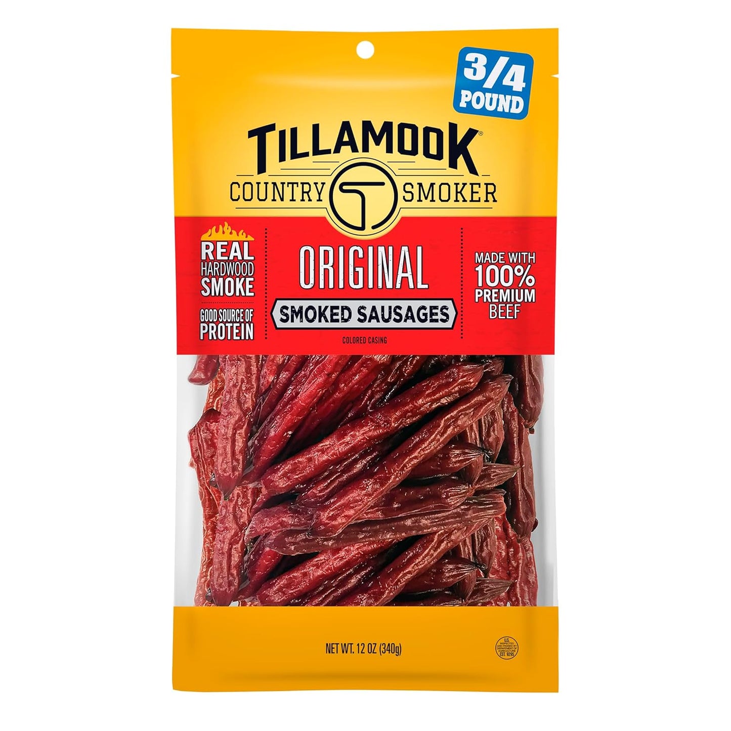 Tillamook Country Smoker Real Hardwood Smoked Sausages Teriyaki 12 Ounce