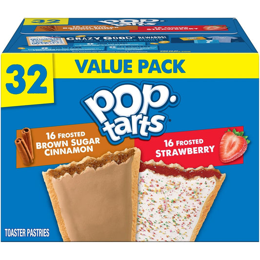 Pop-Tarts Toaster Pastries Mega Value Pack Variety Pack 32 Count