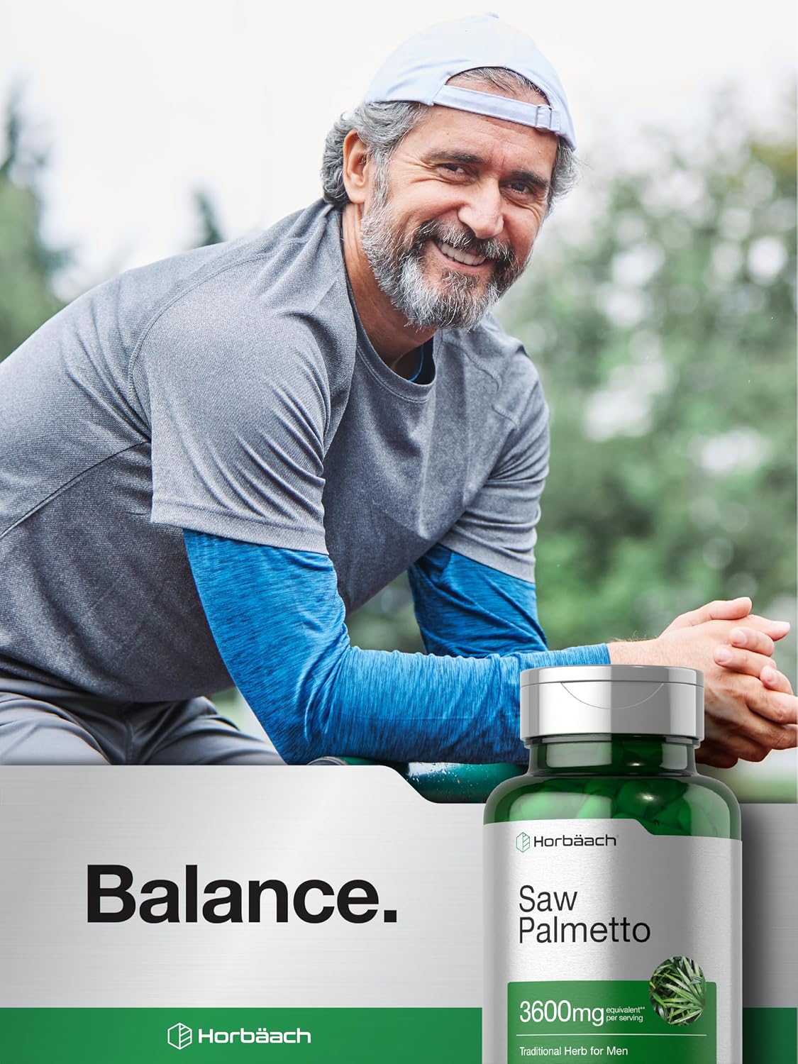Horbäach Saw Palmetto Extract 120 Capsules Non-GMO Gluten Free