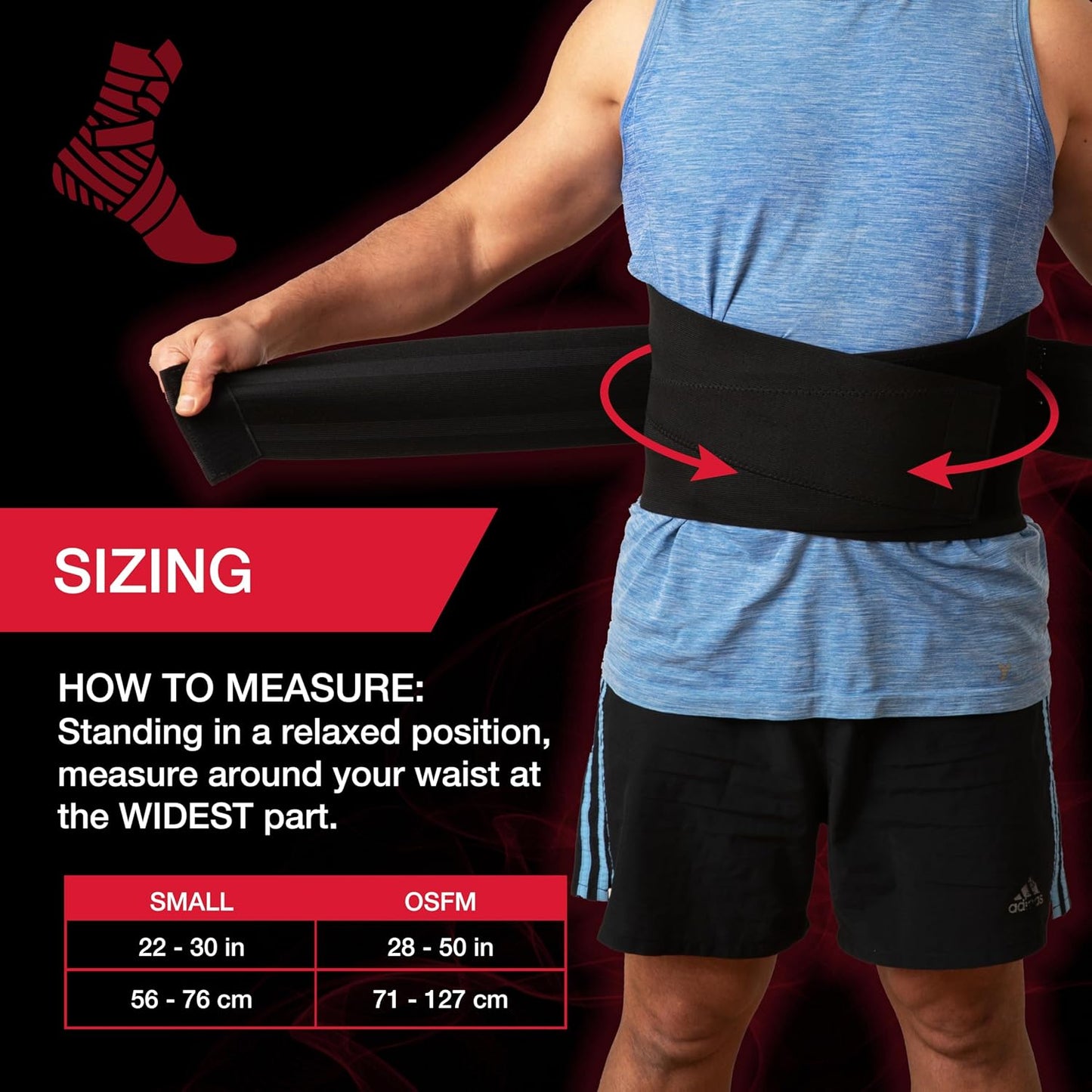 MUELLER Sports Medicine Adjustable Back Brace for Upper and Lower Back Pain Relief