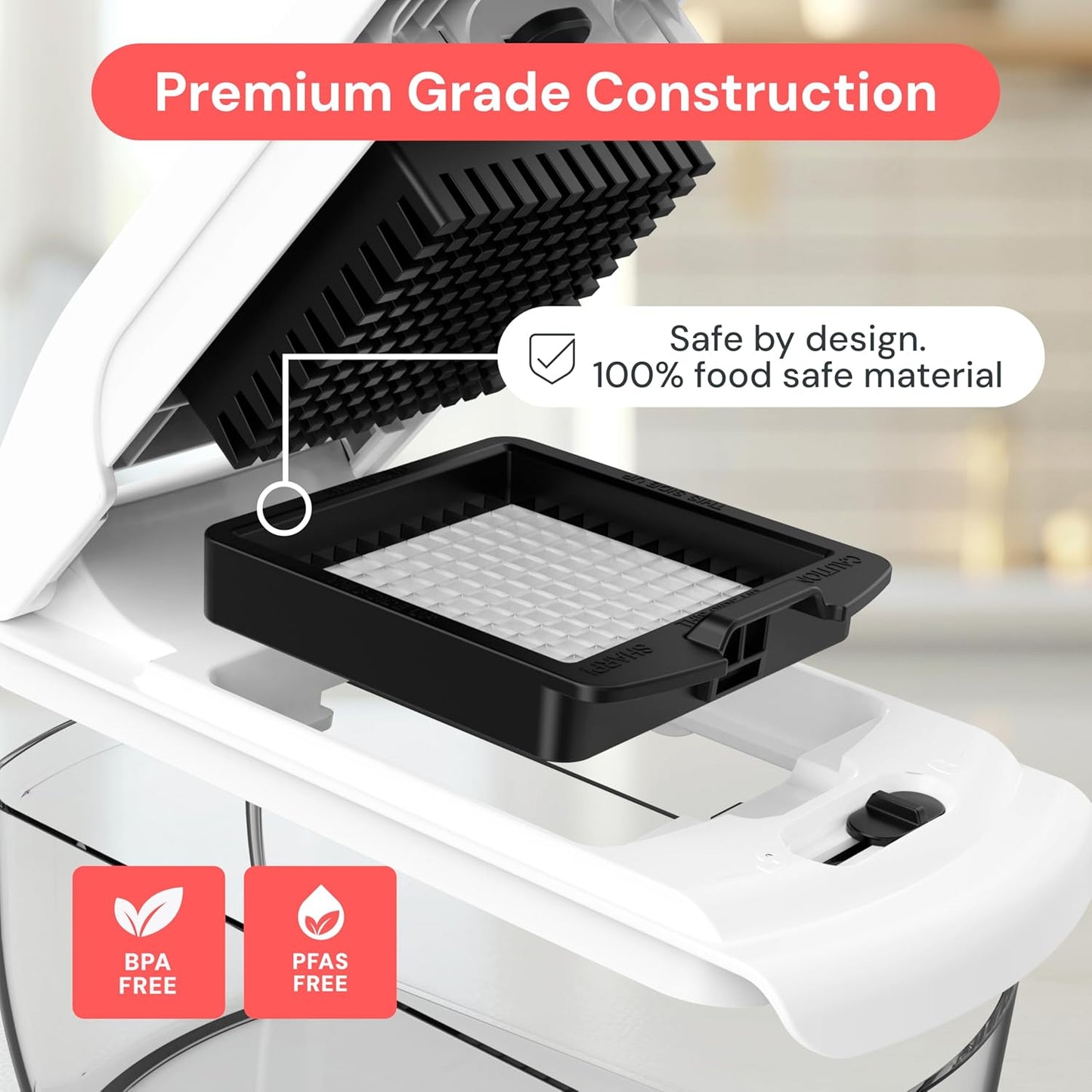 Fullstar Pro Original Vegetable Chopper & Spiralizer, Kitchen Prep Tool | 4 in 1 Veggie Slicer, Onion & Fruit Cutter with Sharp Stainless Steel Blades & Container, All-in-One Food Prep Tool (White)
