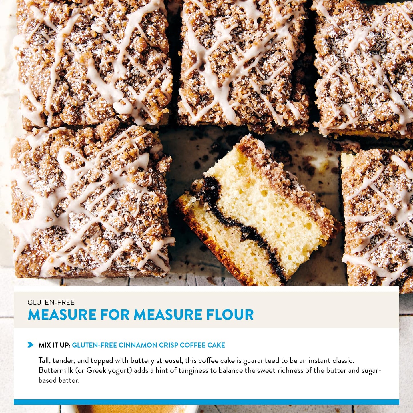 King Arthur Measure for Measure Gluten-Free Flour, 3 lbs, All-Purpose, Non-GMO, Kosher Certified for Baking Cookies, Cakes, Muffins