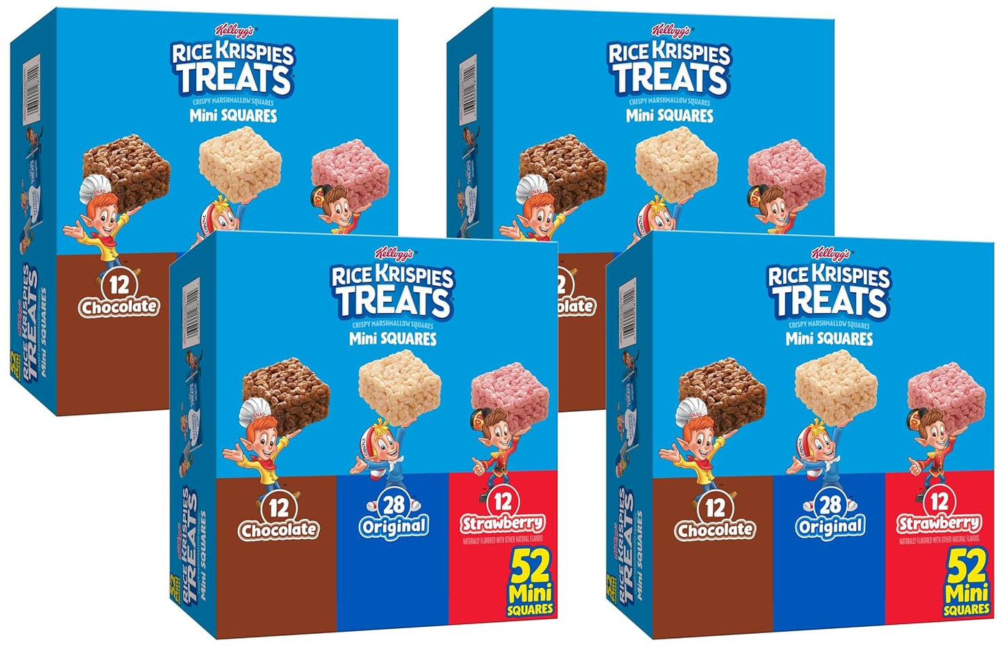 Rice Krispies Mini Crispy Marshmallow Squares Variety Pack Snacks