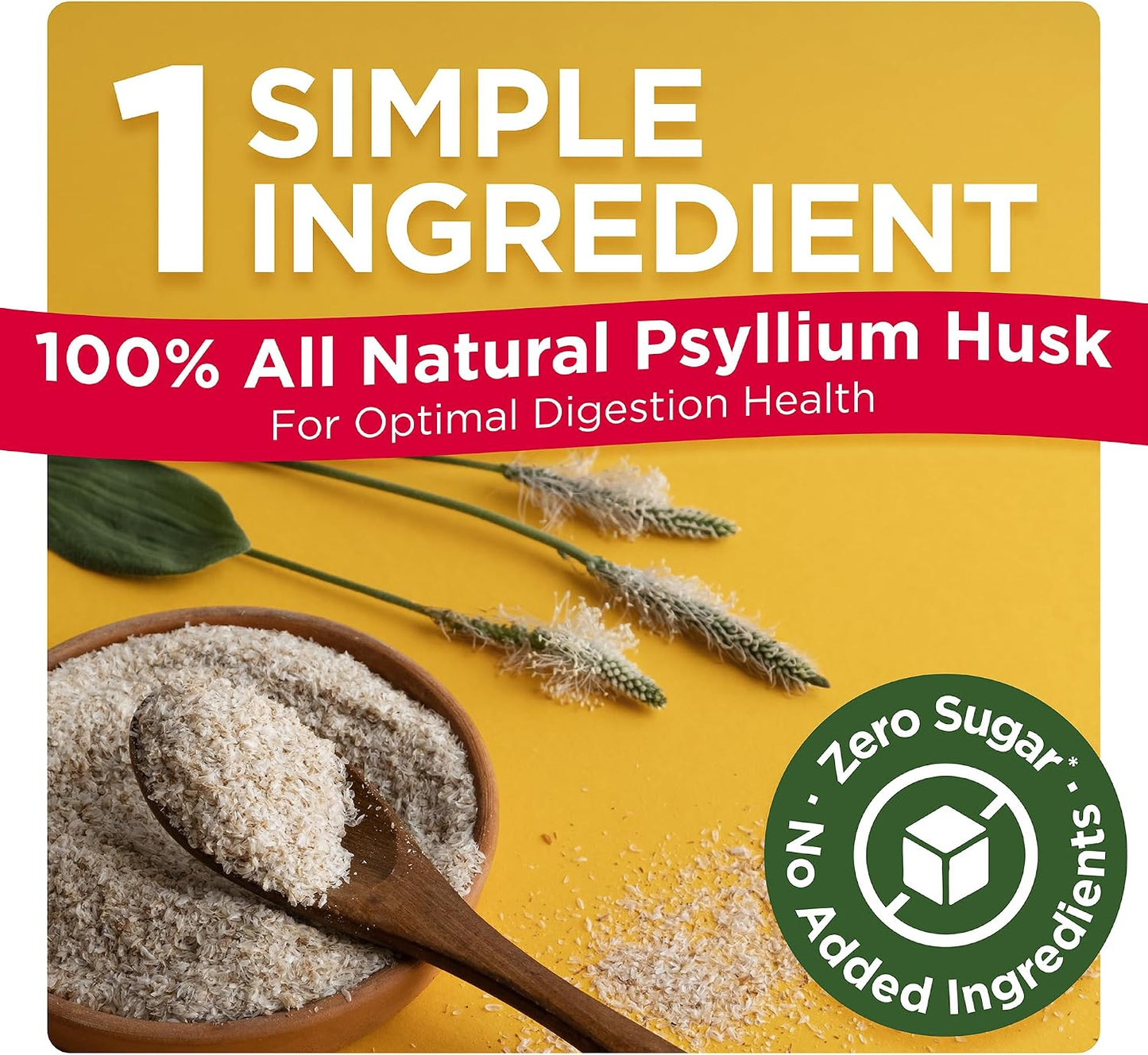 Konsyl Daily Psyllium Fiber Powder 19oz Natural Unflavored Soluble Dietary Fiber Supplement