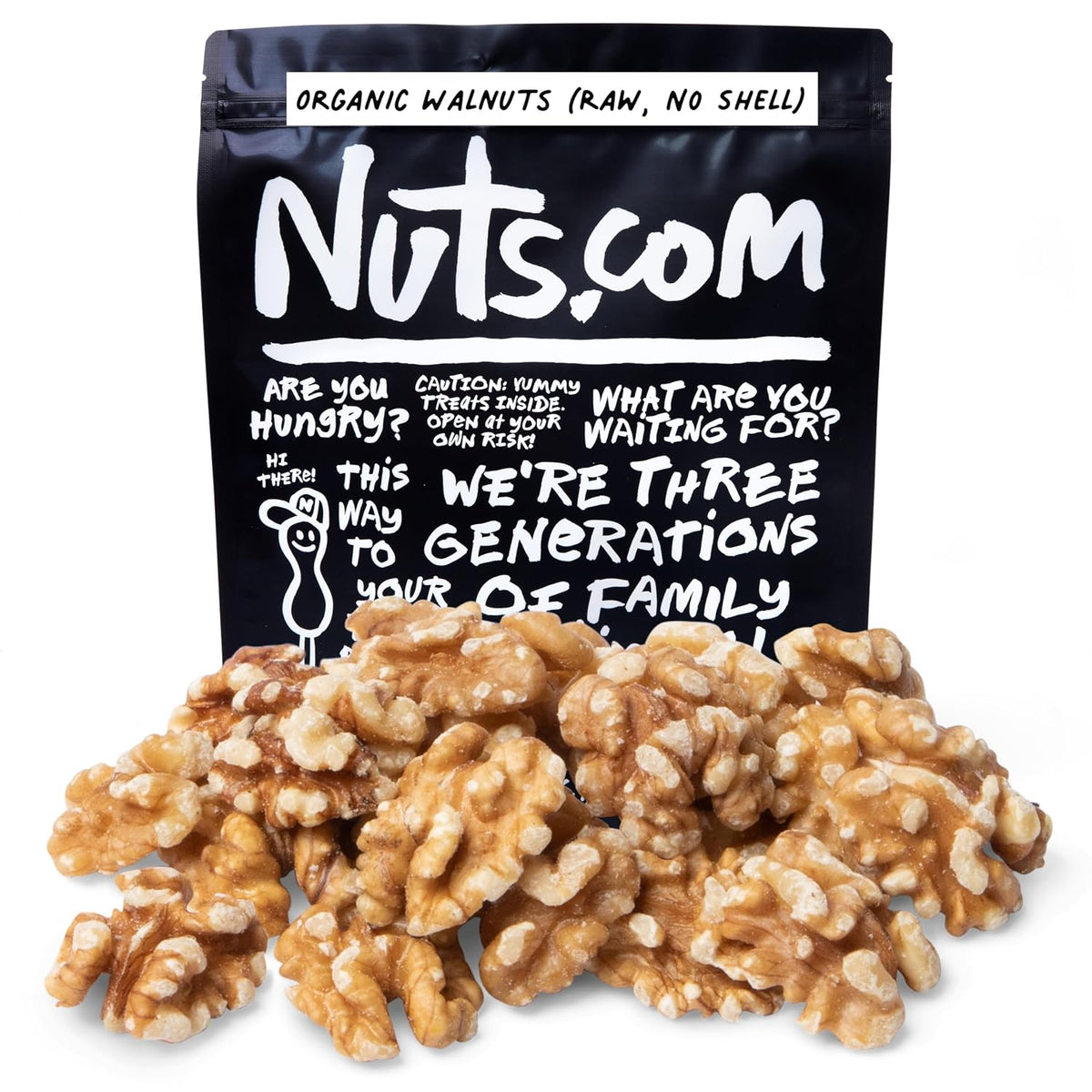 Organic English Walnuts, 2 Pound Bag, Raw, No Shell, Vegan, Gluten-Free, Kosher Pareve