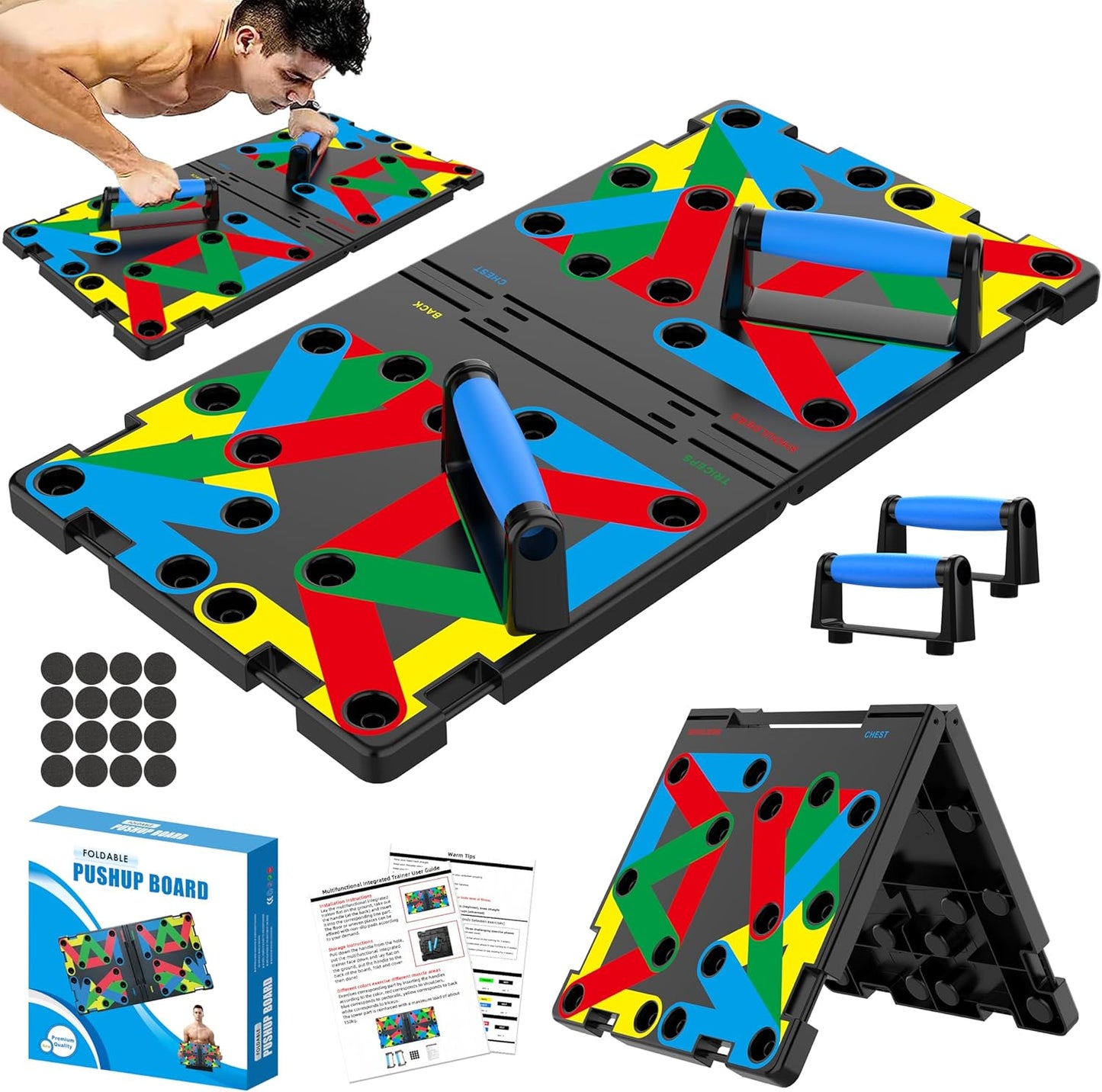 15-in-1 Push Up Board for Full-Body Workout | IUT Fitness Equipment