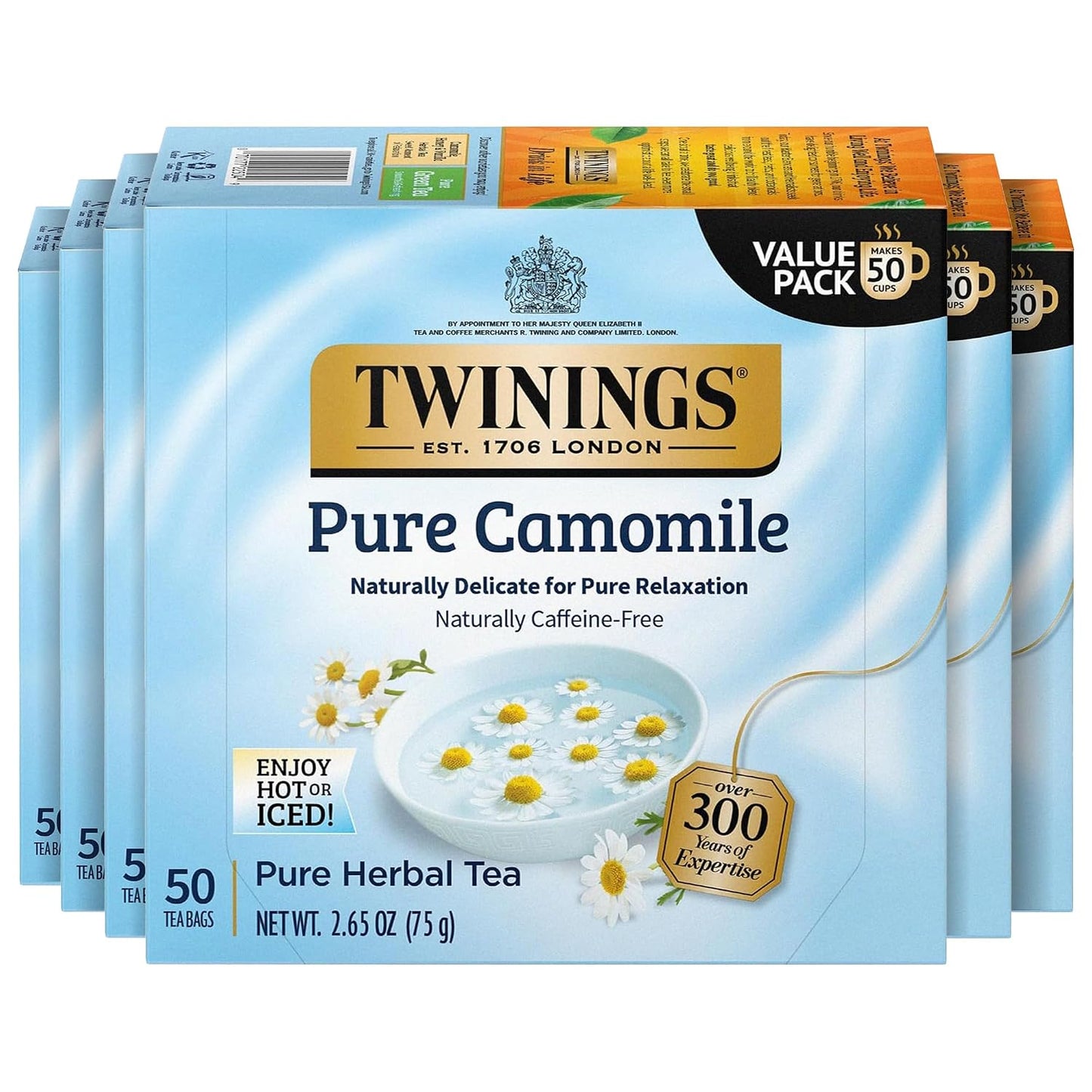 Twinings Pomegranate & Raspberry Herbal Tea Individually Wrapped Bags, 100 Count, Naturally Caffeine-Free