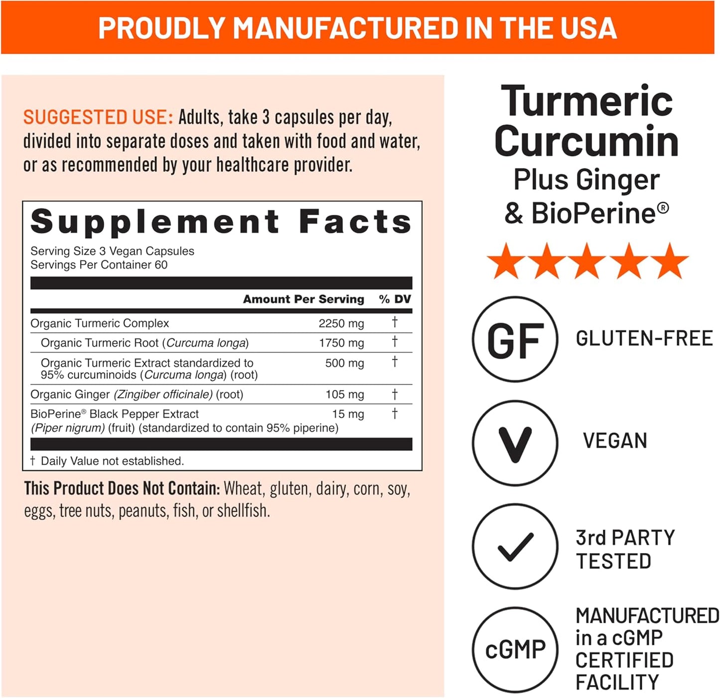 NatureWise Curcumin Turmeric 2250mg - Advanced Absorption from 95% Curcuminoids & BioPerine Black Pepper Extract - Daily Joint and Immune Health Support - Vegan, 180 Count[60-Day Supply]