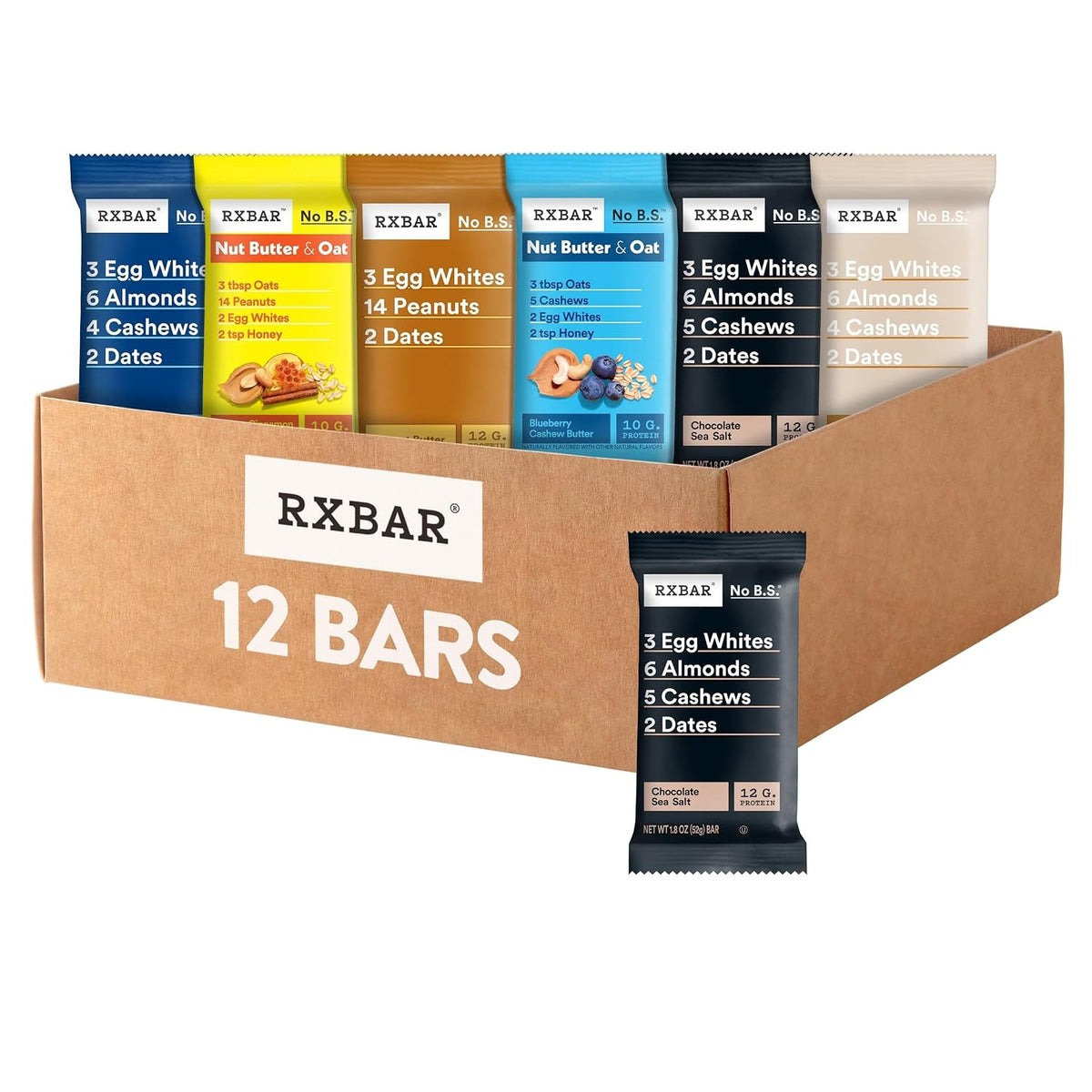 RXBAR Protein Bars Variety Pack 12 Count