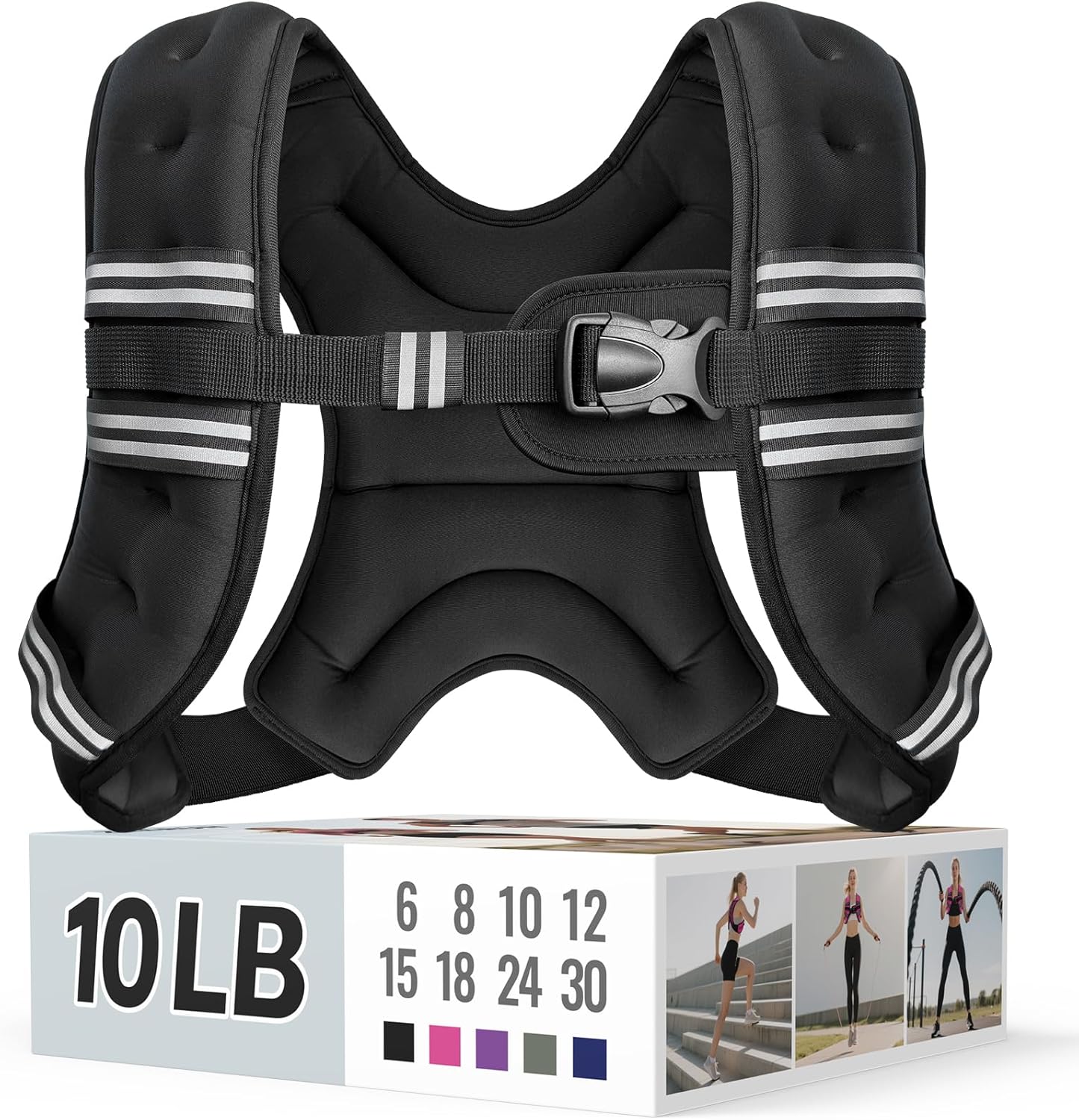 Zeerun Weighted Vest for Women & Men - Adjustable Fitness Training Vest