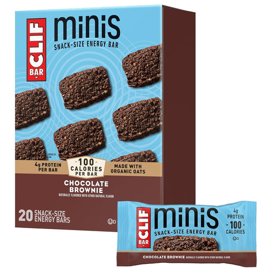 CLIF BAR Minis - Chocolate Brownie Flavor - 20 Pack