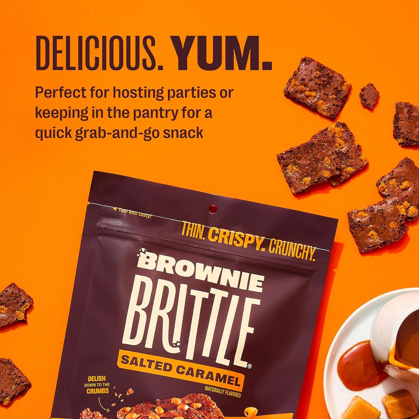 Brownie Brittle Variety Pack with Chocolate Chip and Salted Caramel Flavors