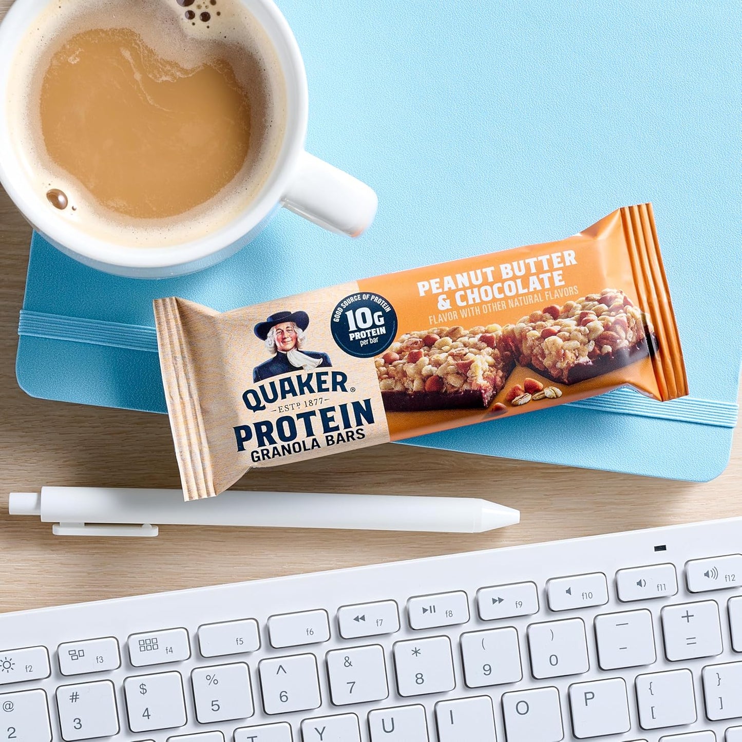 Quaker Protein Granola Bars, 2 Flavor Variety Pack, 10g Protein, 1.41 oz Bars, 20ct