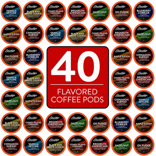 Brooklyn Beans Flavored Coffee Pods Assorted Variety Pack