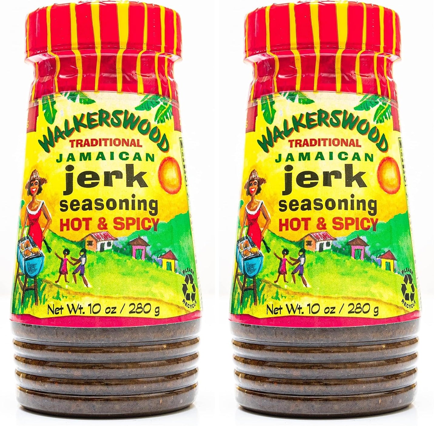 Walkerswood Traditional Jamaican Jerk Seasoning, Mild, 10 oz, Caribbean spice blend, non-GMO, gluten-free