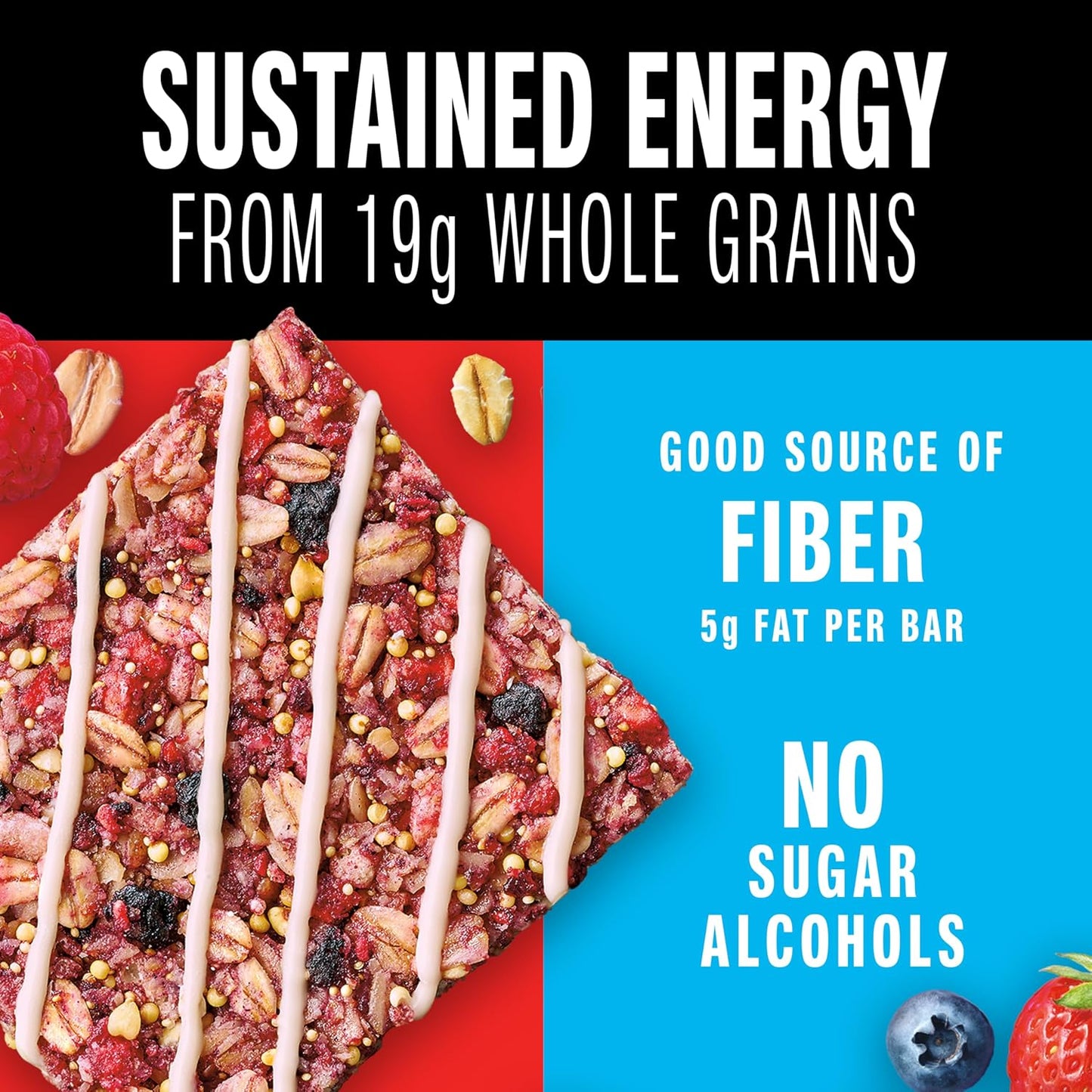 KIND Grains Energy Bars, Mixed Berry, Gluten Free, 10 Count