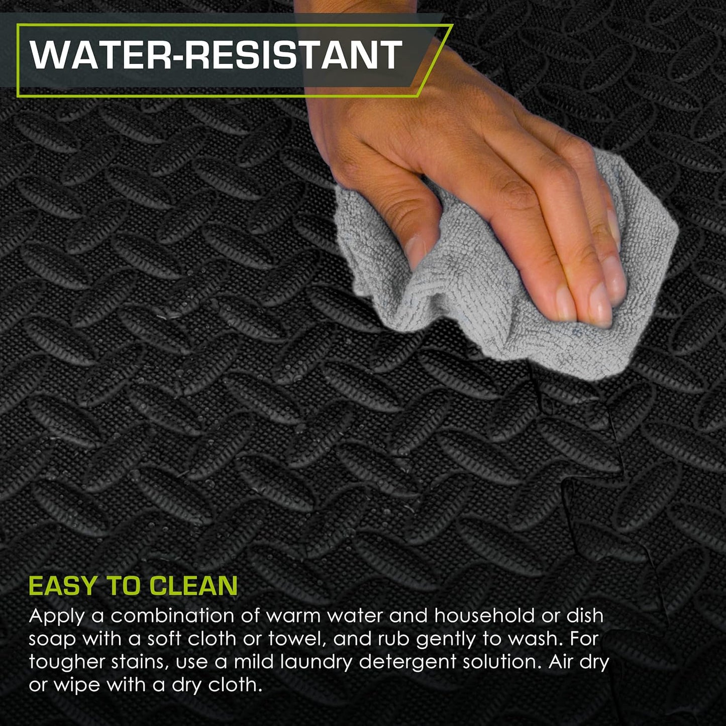 ProsourceFit ½ in EVA Interlocking Foam Tiles, 24 Sq Ft - 6 Tiles