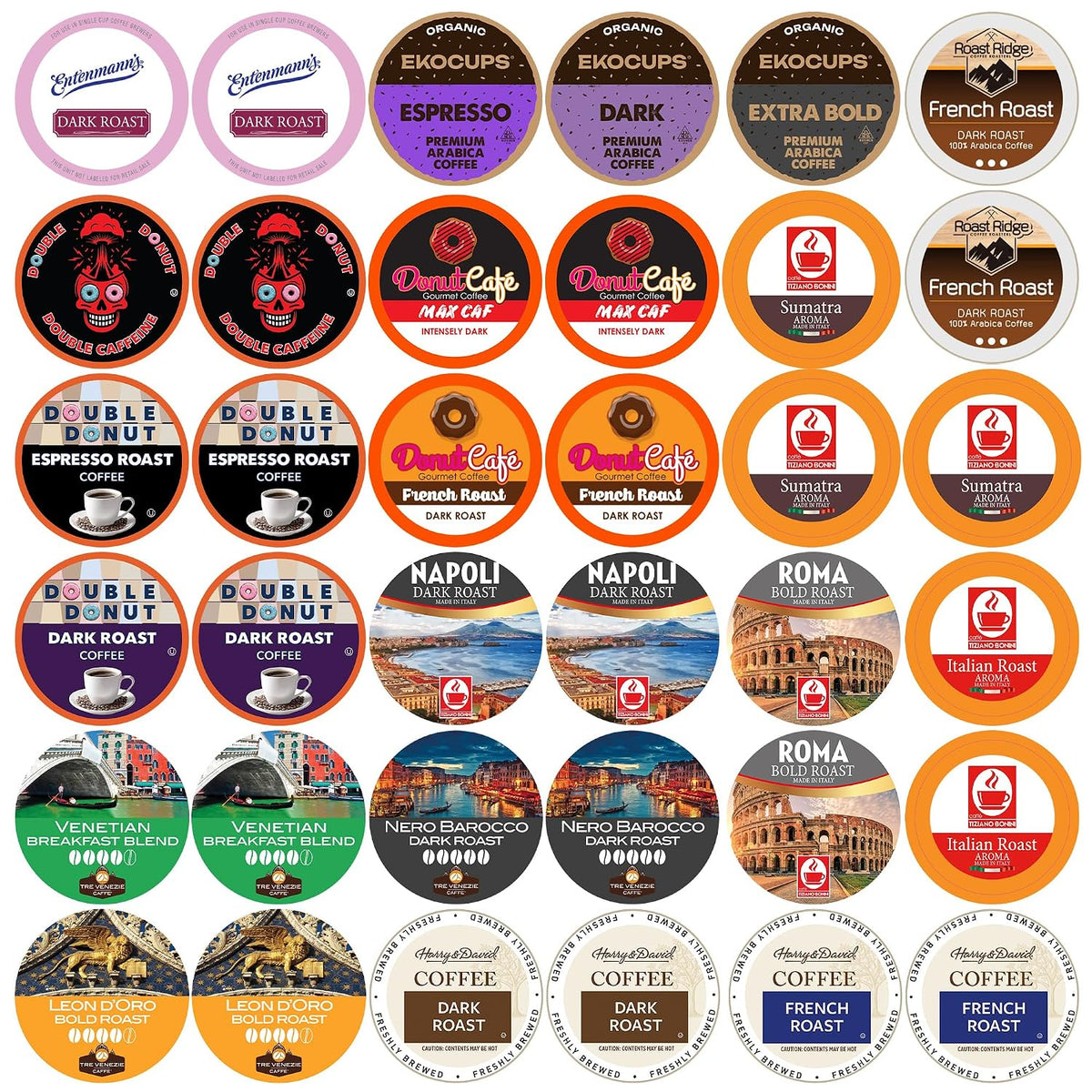 Dark Roast Coffee Pod Variety Pack for Keurig K Cups