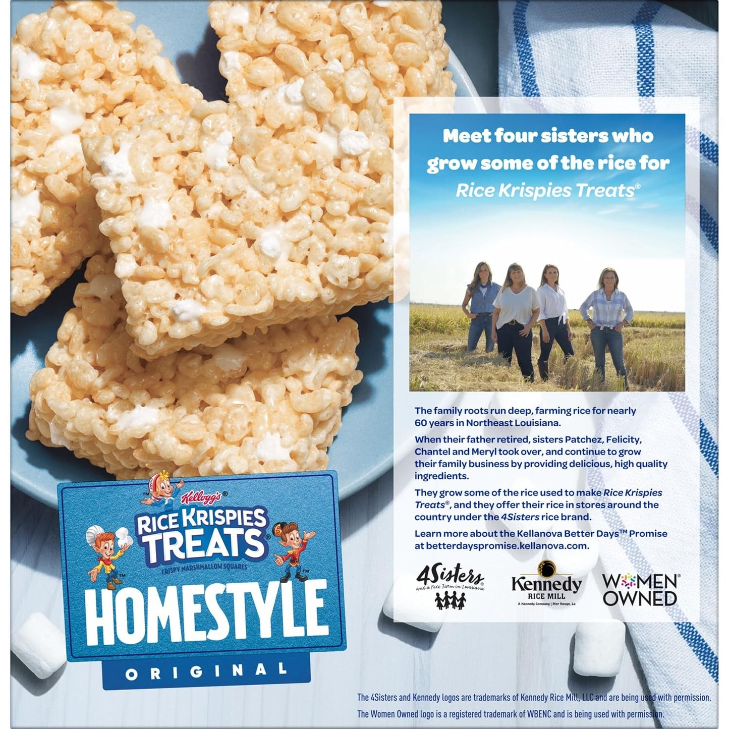 Rice Krispies Homestyle Crispy Marshmallow Squares, 27.9oz Box, 24 Bars