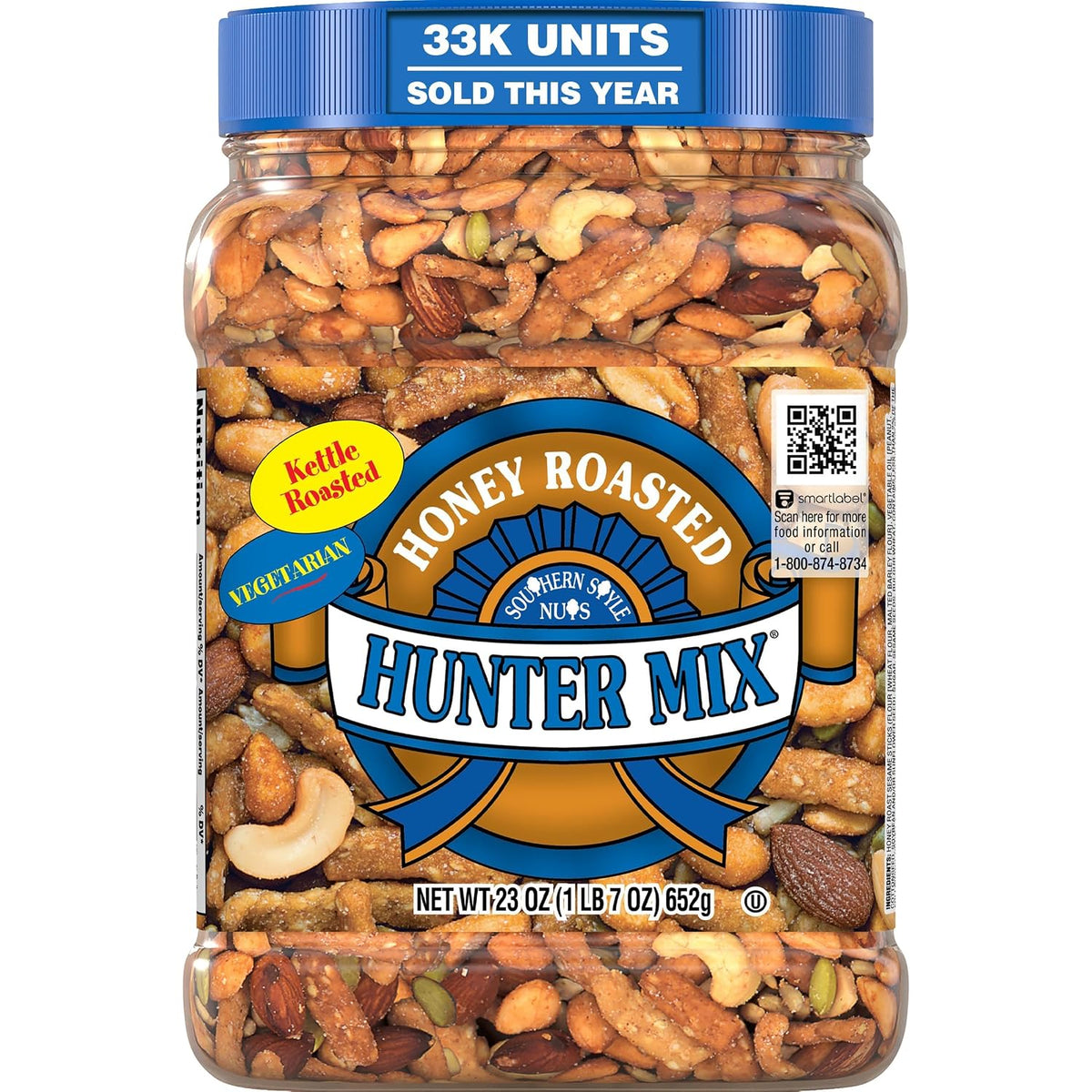 Bulk Trail Mix with Honey Roasted Nuts and Seeds, 23 oz