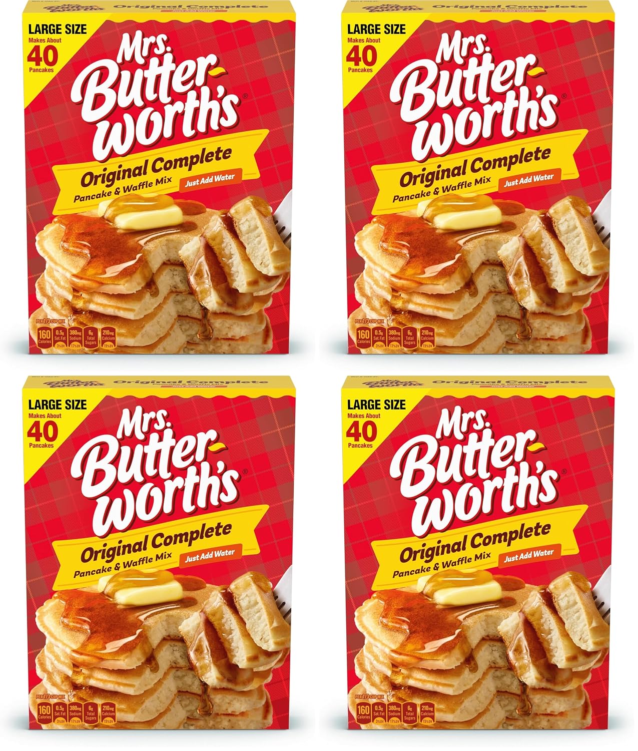 Mrs. Butterworth Pancake and Waffle Mix, 32 Ounce, Non-GMO, No Preservatives, Easy to Make, Great Source of Calcium