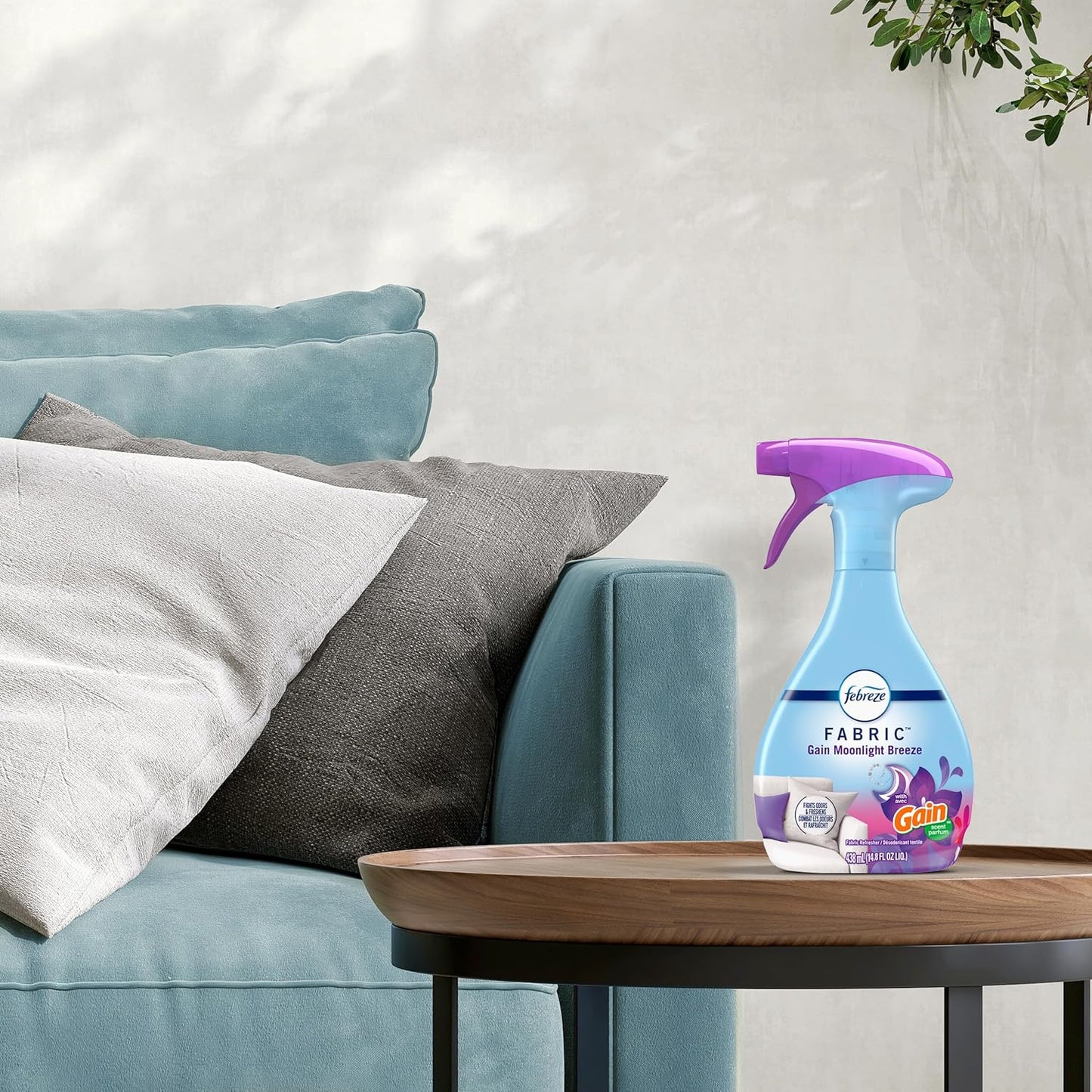 Odor-Fighting Fabric Refresher with Gain,Moonlight Breeze, 23.6 fl oz