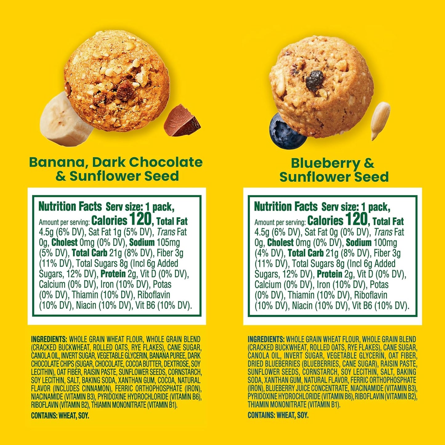 belVita Energy Snack Bites Variety Pack, 15 Individually Wrapped Snack Packs