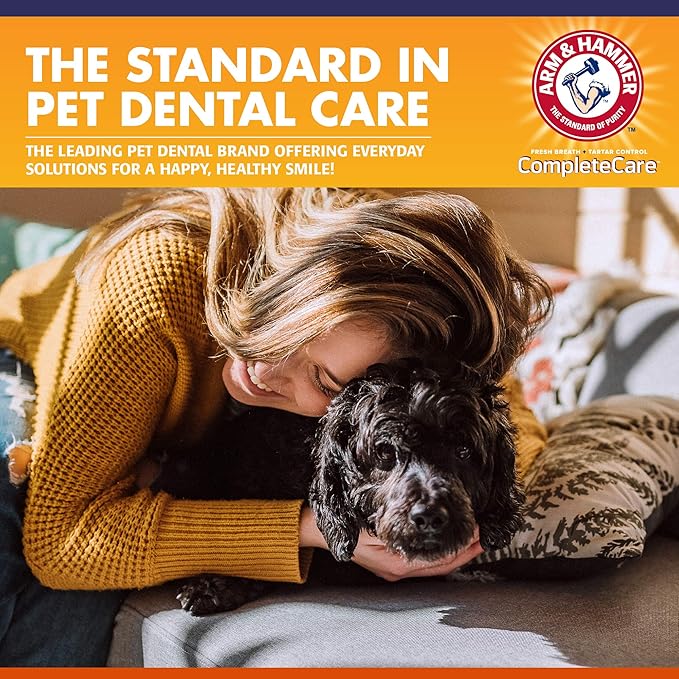 Arm & Hammer Complete Care Enzymatic Dog Toothpaste, 6.2 oz - Pet Toothpaste For Puppies and Adult Dogs, Dental Care and Clean Teeth, 6.2 Oz