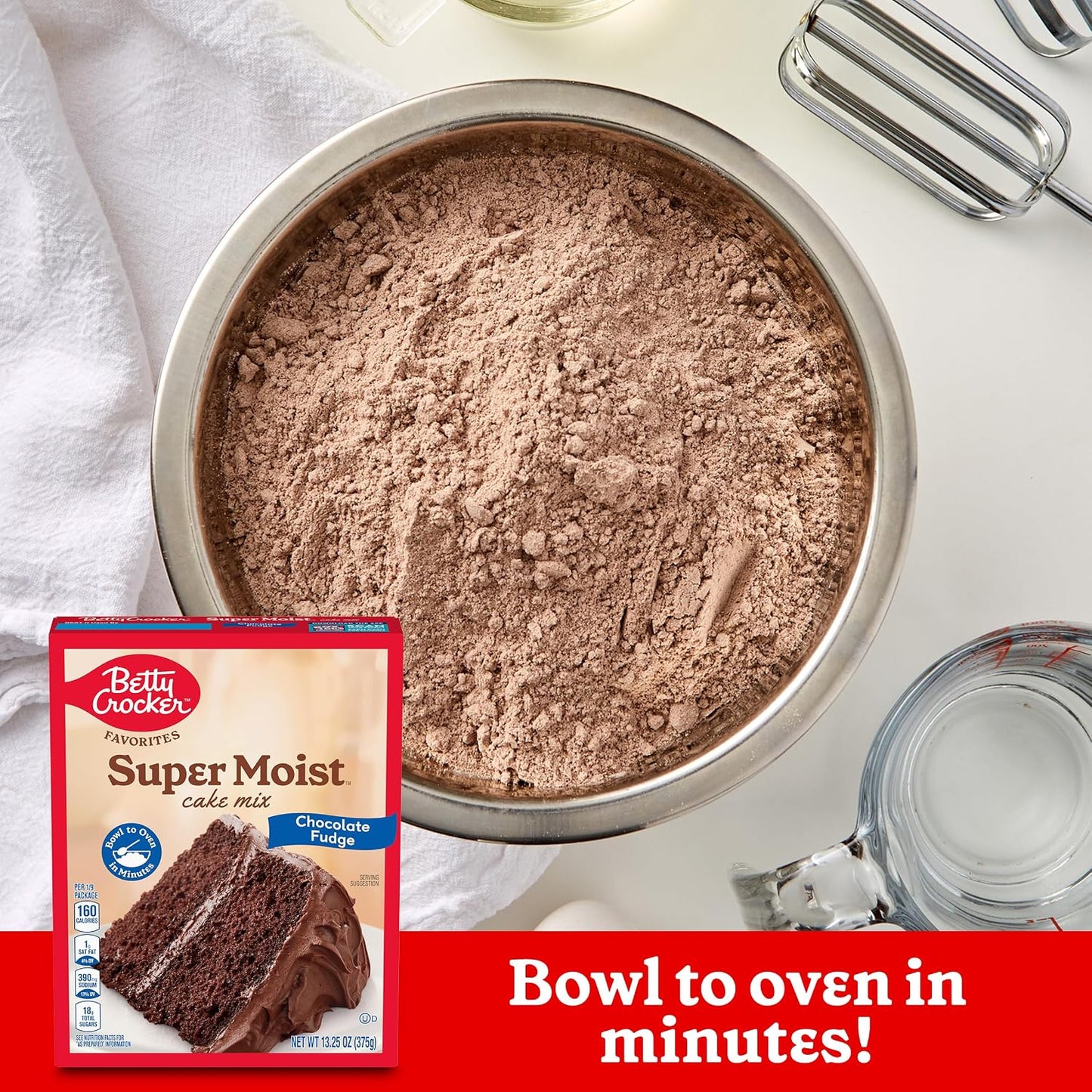 Betty Crocker Favorites Super Moist, Chocolate Fudge, Cake Mix, 13.25 oz (Pack of 12)