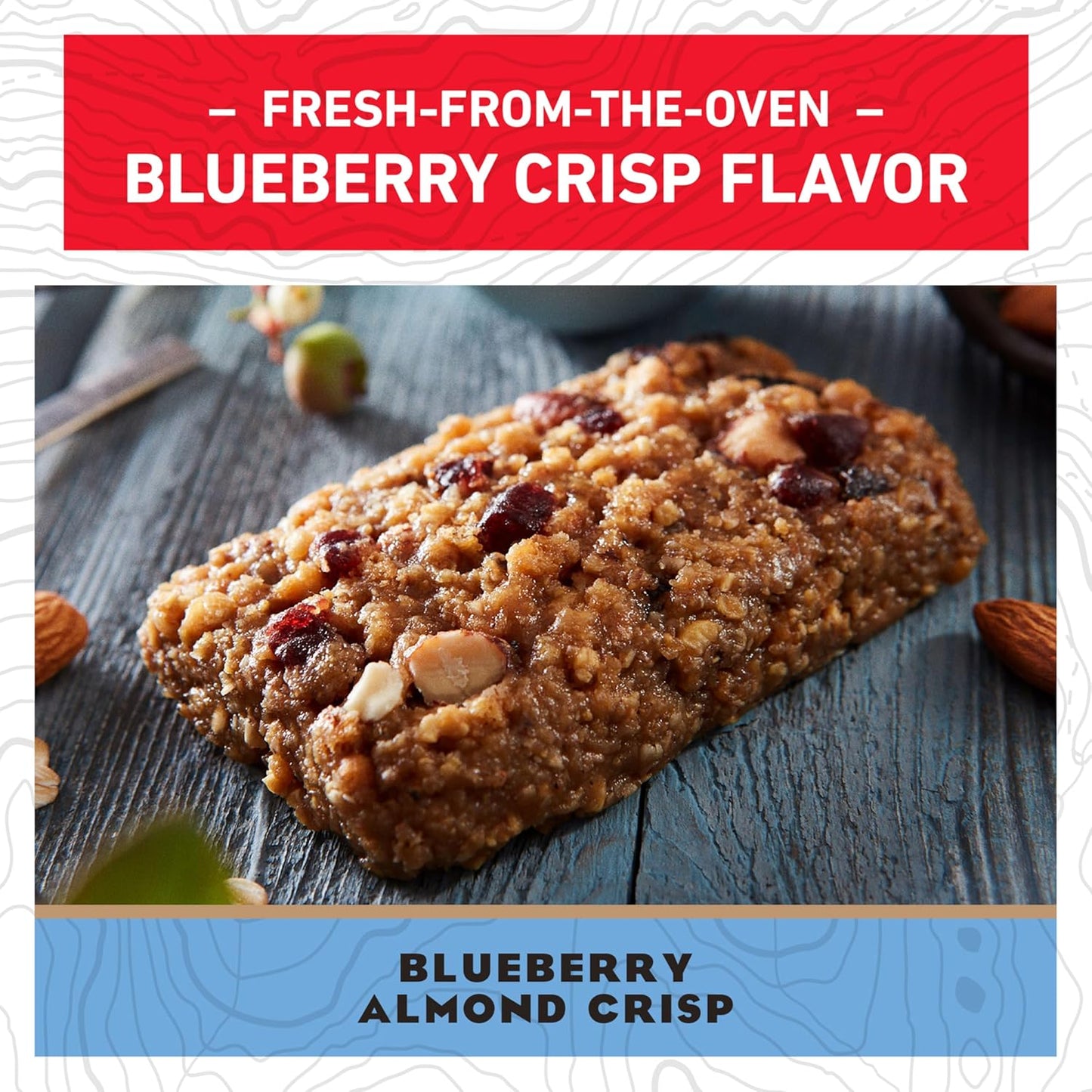 CLIF BAR Energy Protein Bars Blueberry Almond Crisp 10 Pack Non GMO