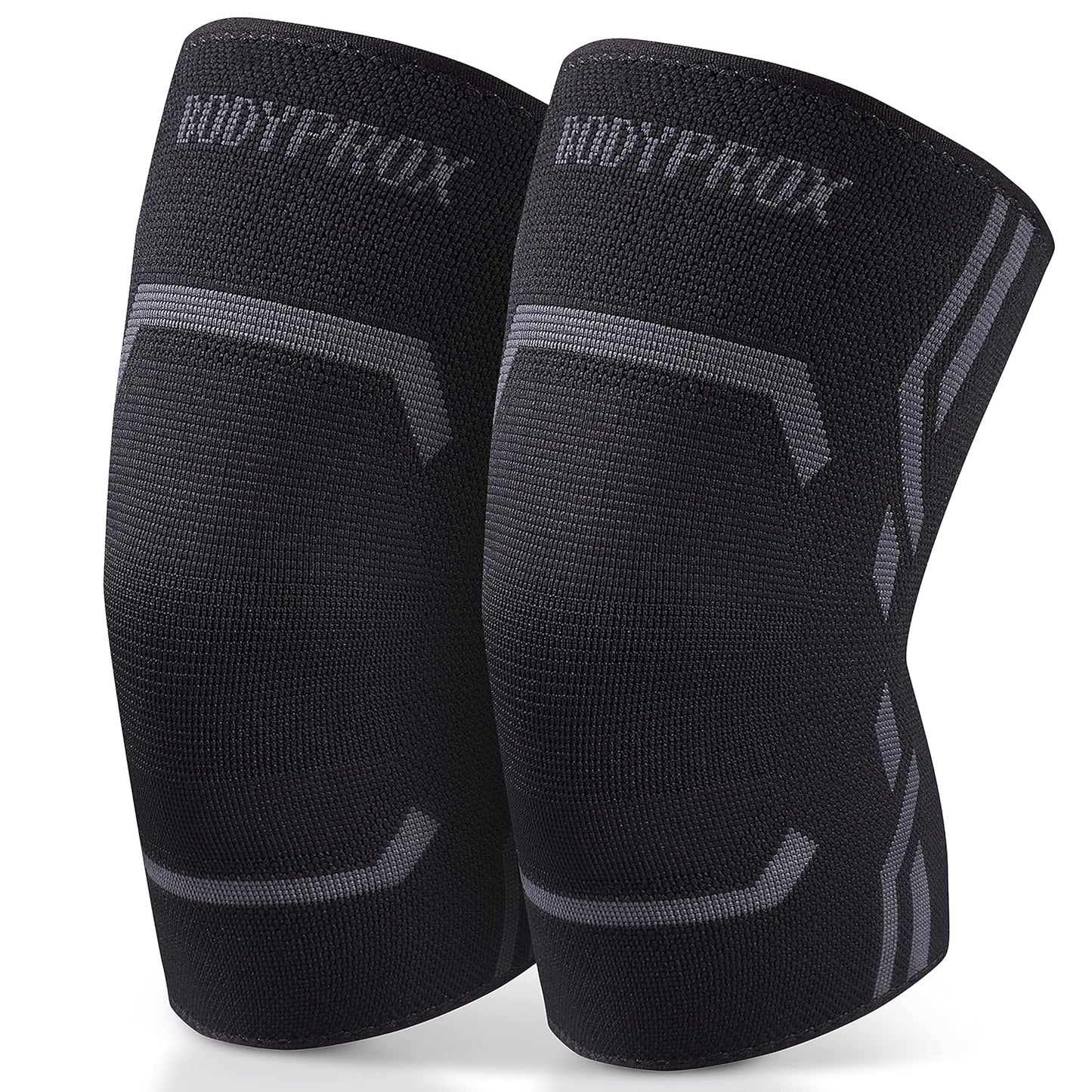 Bodyprox Knee Compression Sleeve for Men and Women, Medium, 2 Pack