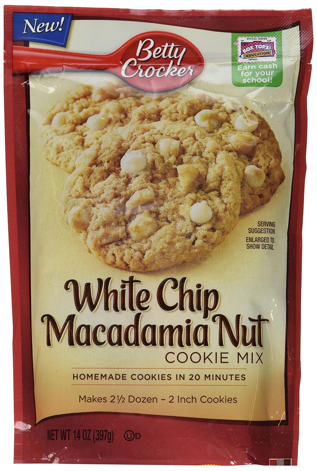 Betty Crocker Chocolate Chip Cookie Mix, 7.5 oz, Pack of 9, Makes 12 Cookies