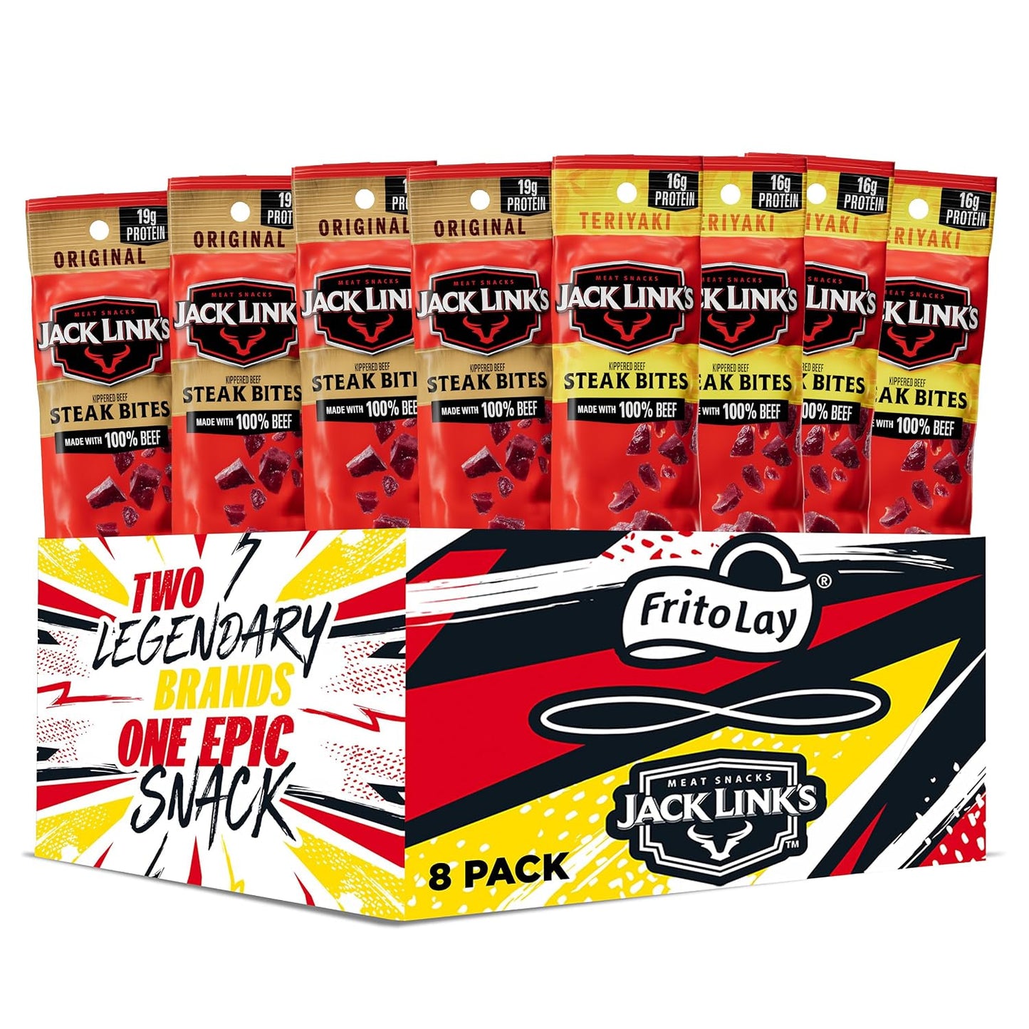 Frito Lay Jack Link's Meat Sticks Flamin' Hot Pack of 20