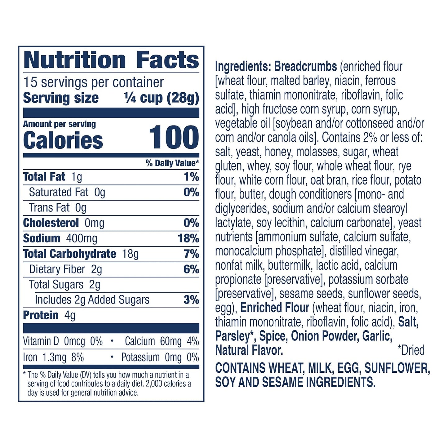 Progresso Italian-Style Bread Crumbs - 15 oz, Versatile Cooking Ingredient
