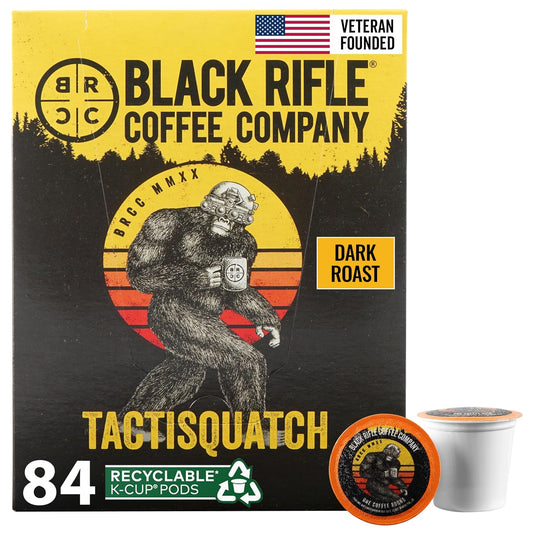 Black Rifle Coffee Company Dark Roast Coffee Pods, 100% Arabica, 84 Count