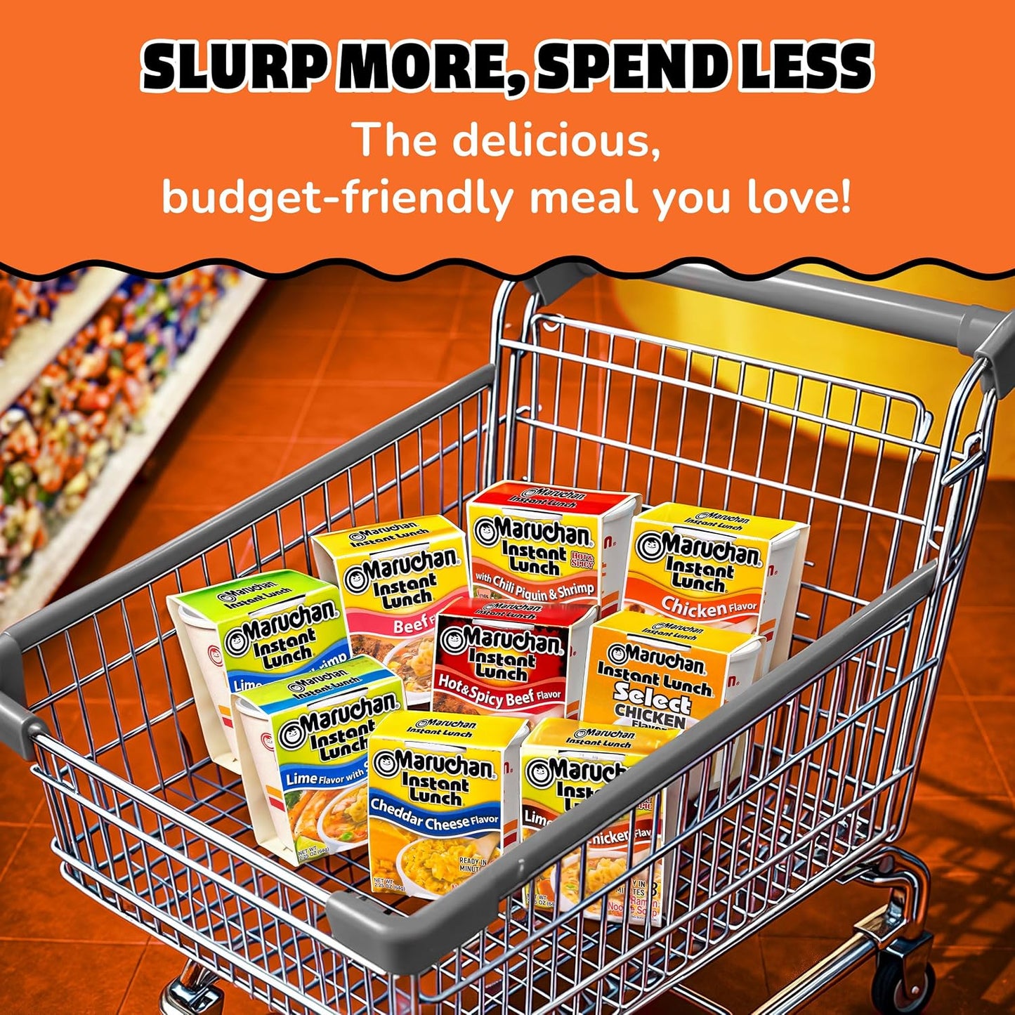 Maruchan Instant Lunch Ramen Noodles, Chicken Flavor - Japanese-Style Instant Noodle Soup, Ready in 3 Minutes