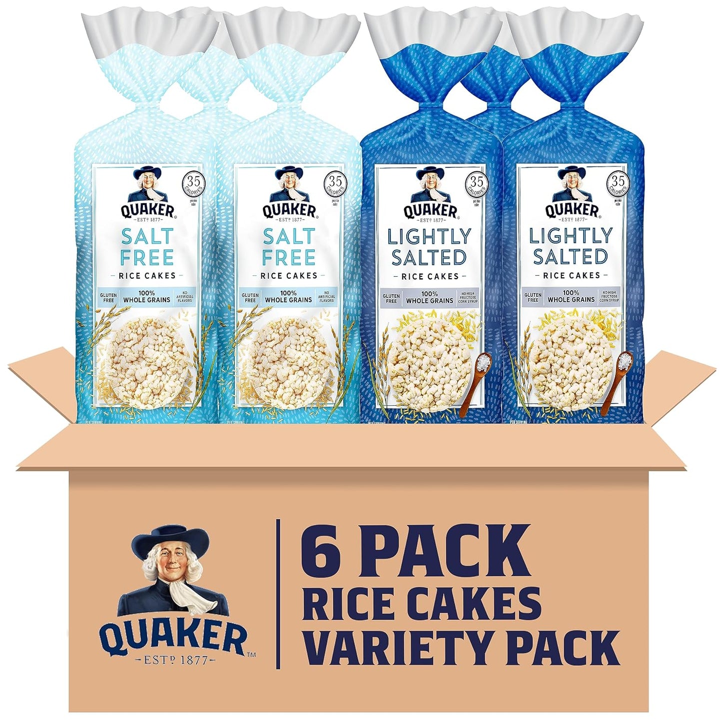 Quaker Gluten Free Large Rice Cakes Variety Pack