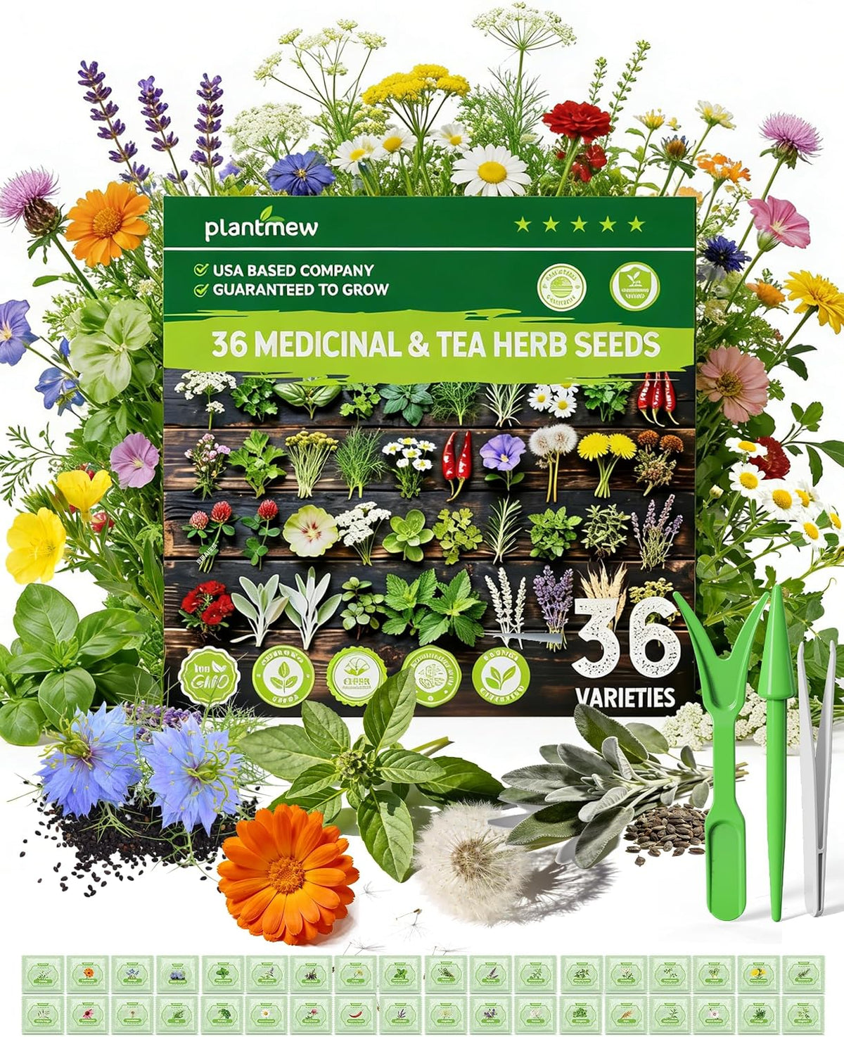 Herb Seeds Variety Pack for Planting Indoor & Outdoor