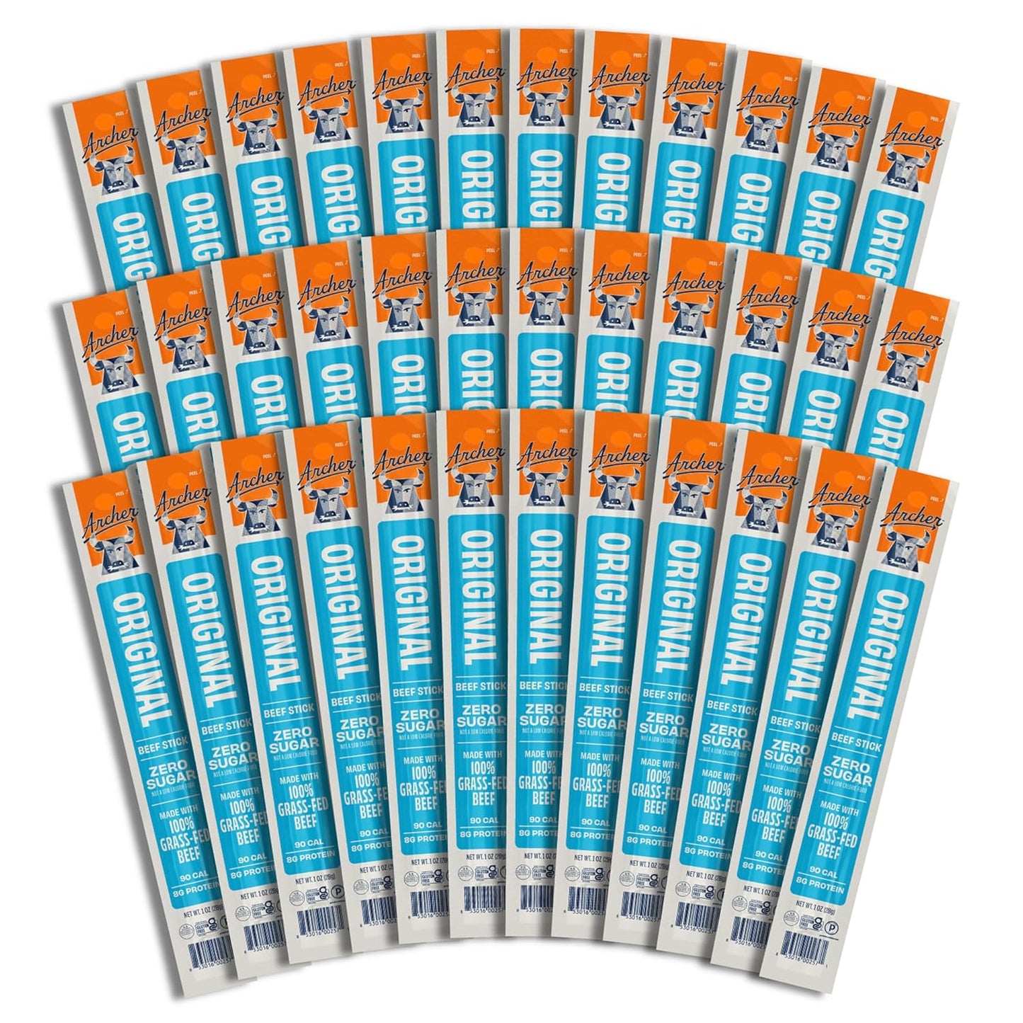 Grass Fed Beef Jerky Sticks, Individually Wrapped, Bulk Snack Packs