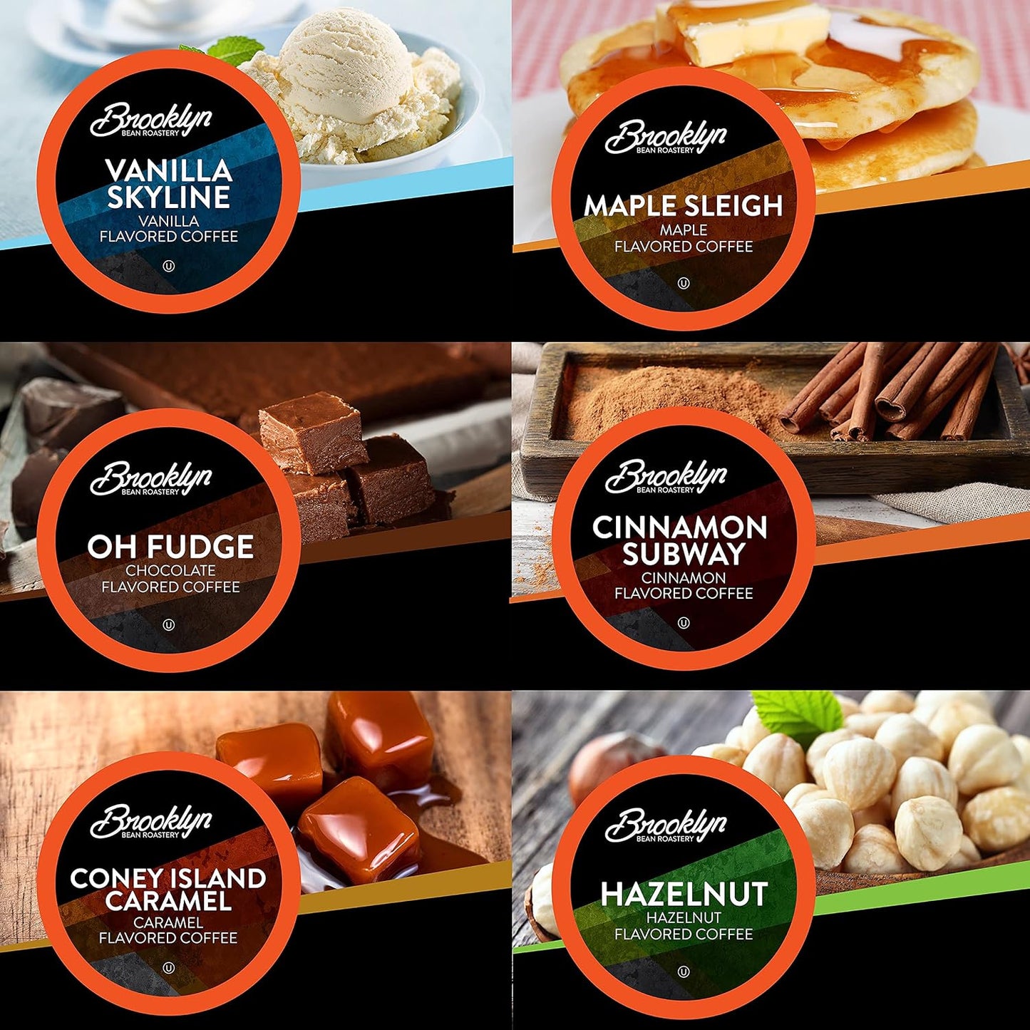 Brooklyn Beans Flavored Coffee Pods Assorted Variety Pack