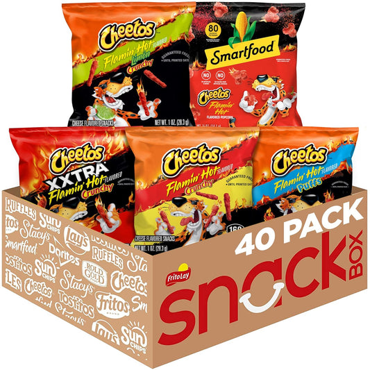 Cheetos Cheese Flavored Snacks Variety Pack 40 Count