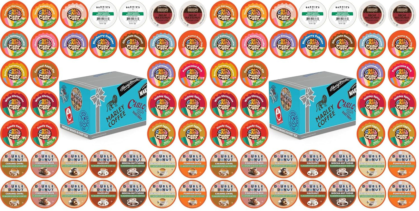 Crazy Cups Flavored Coffee Pods Variety Pack for Keurig K Cups Brewers