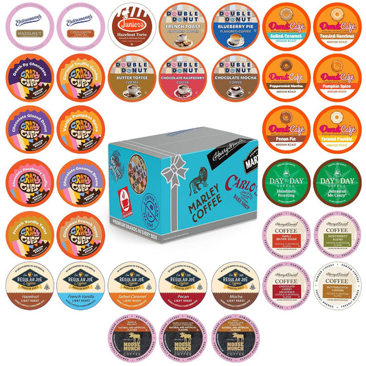 Crazy Cups Flavored Coffee Pods Variety Pack for Keurig K Cups Brewers