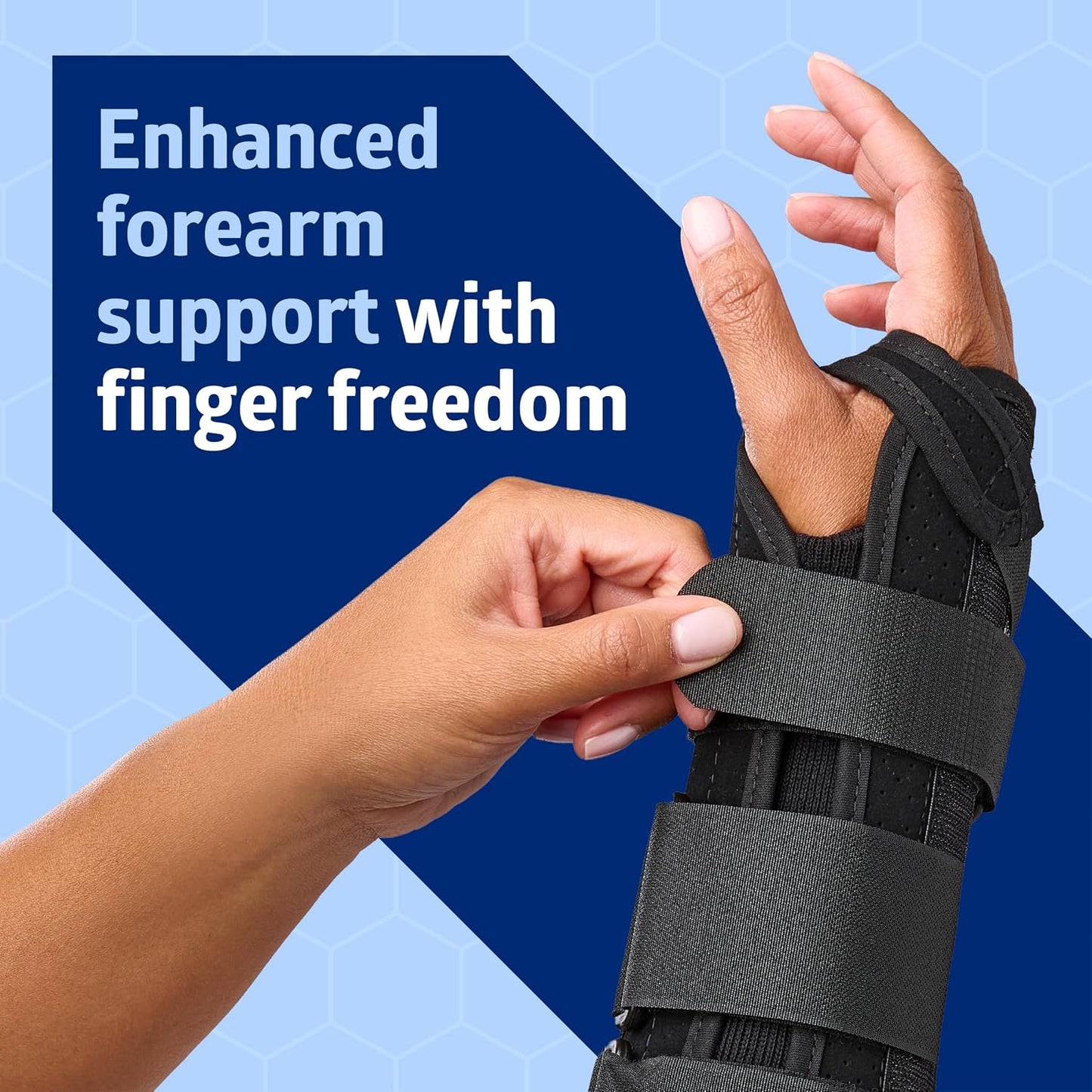 Medline Wrist and Forearm Splints, Medium, 10", Right Arm, for Immobilization and Support
