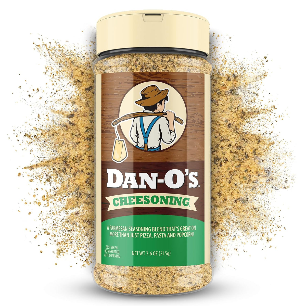 Dan-O's 7.6 oz Sugar-Free All-Purpose Cheesening Seasoning for Pizza Popcorn Chicken Bread and More
