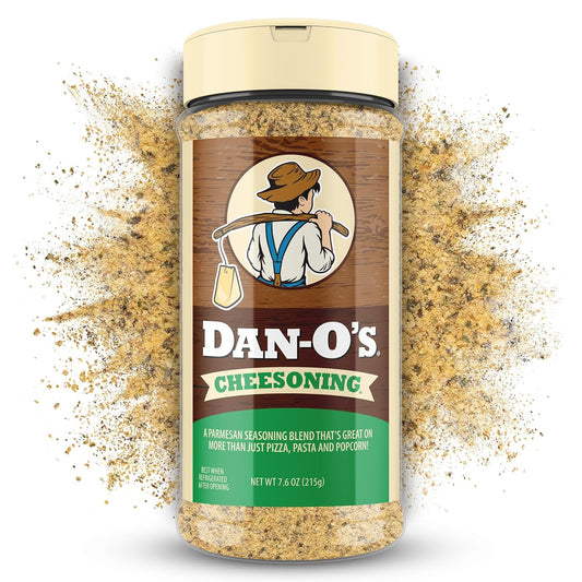 Dan-O's 7.6 oz Sugar-Free All-Purpose Cheesening Seasoning for Pizza Popcorn Chicken Bread and More
