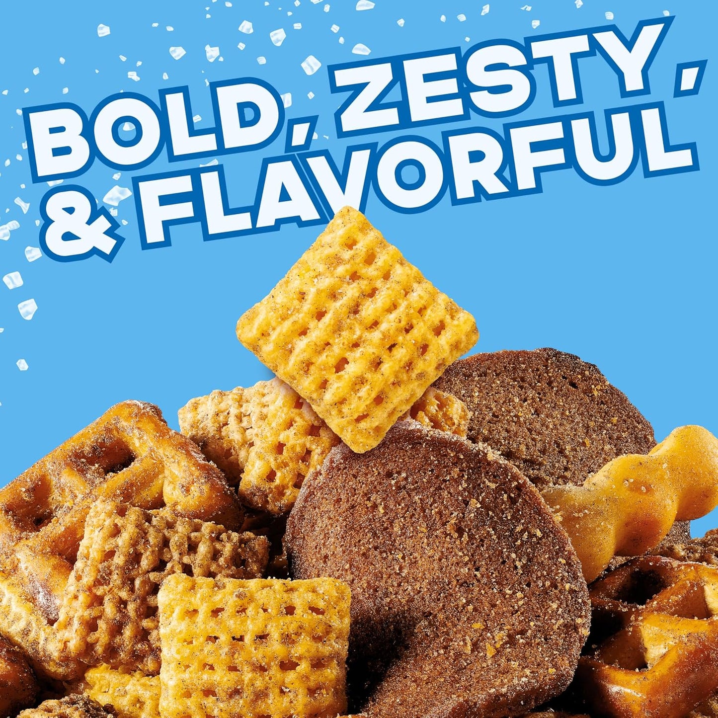 Chex Mix Traditional Original Recipe Snack Mix, 20 oz tub, Salty Snacks